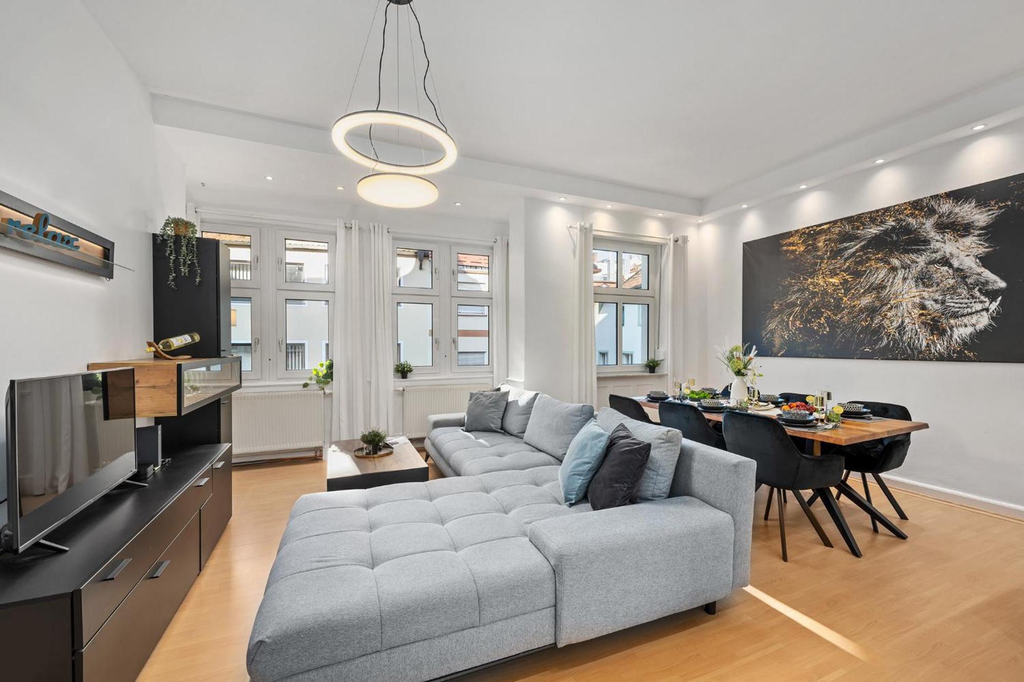 Ferienwohnung Blassdoerfer - Modernes Apartment In Bester Lage Und 93 Qm2 Bad Kissingen Luaran gambar